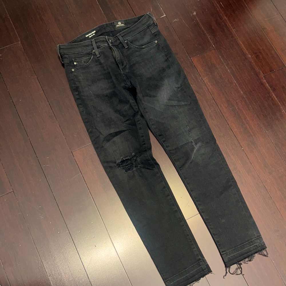 Black crop AG jeans size 24